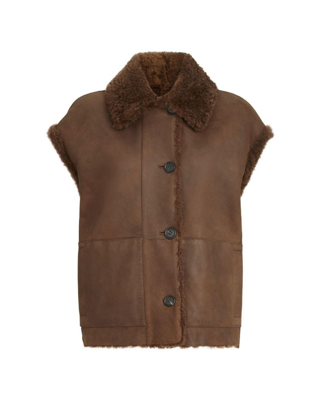 Brunello Cucinelli Brown Reversible Vest