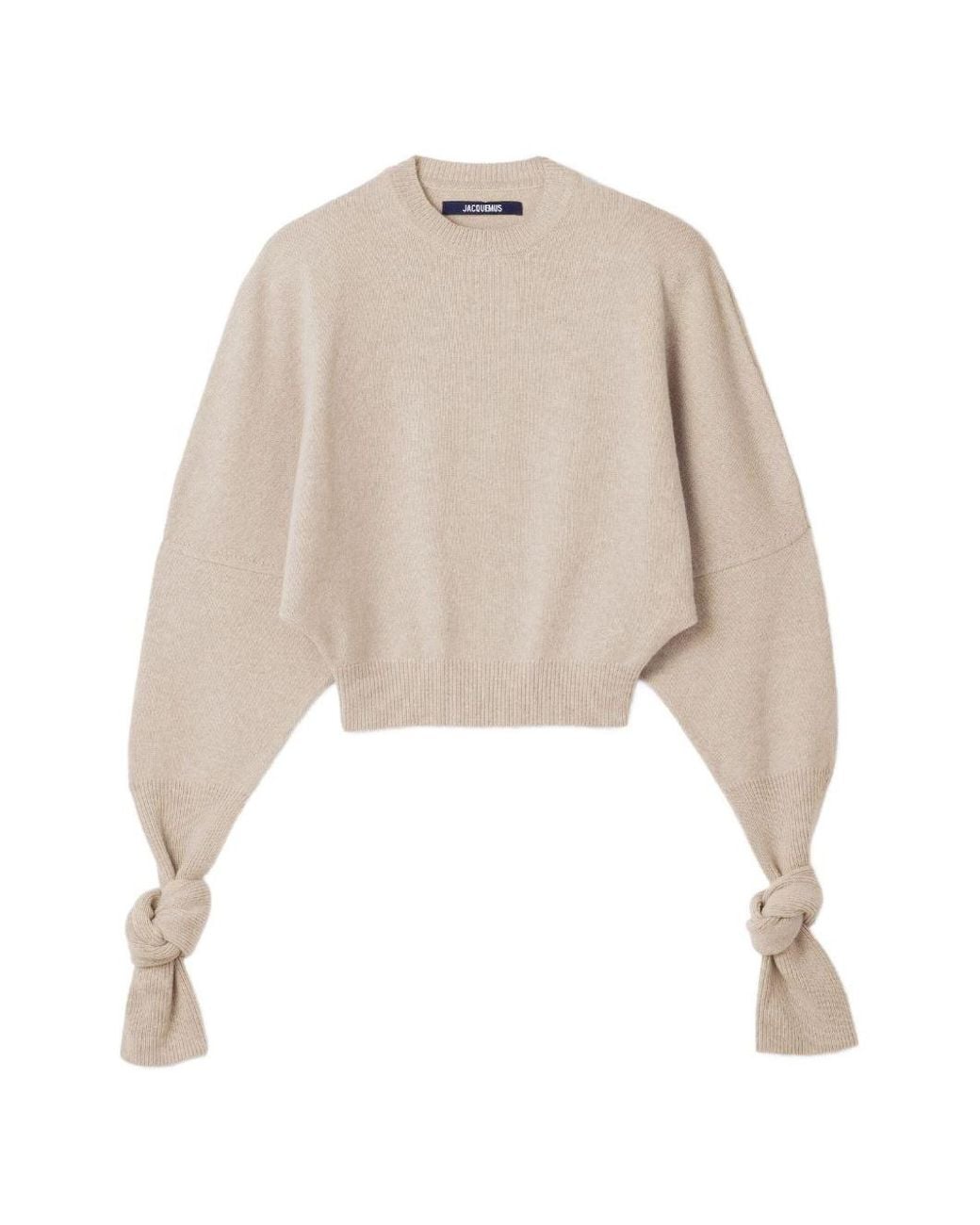 Jacquemus White Wool Crewneck Sweater