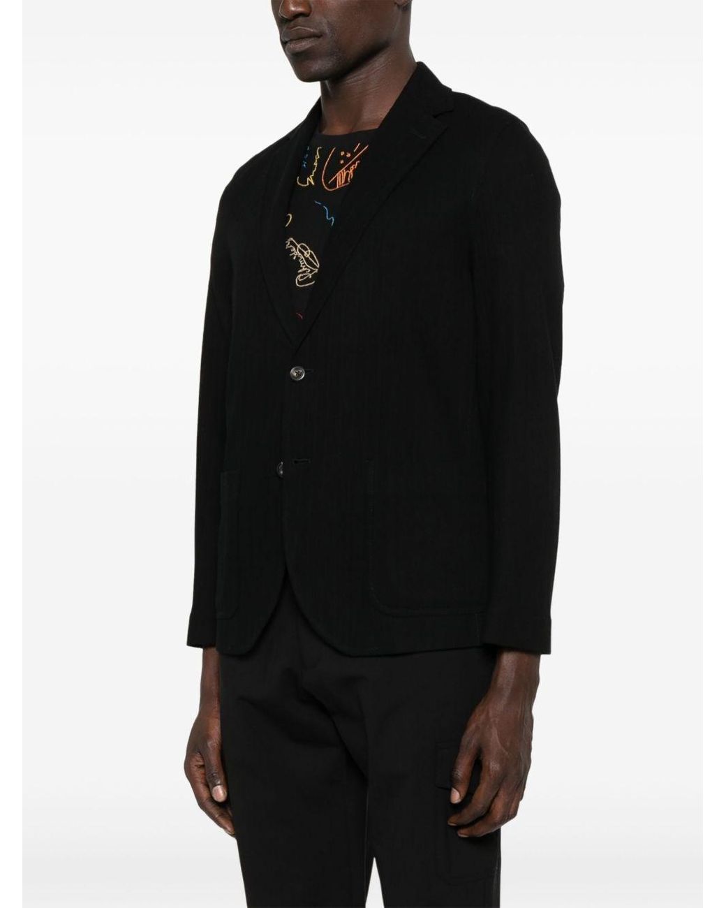 Circolo 1901 Black Cotton Single-Breasted Jacket for men
