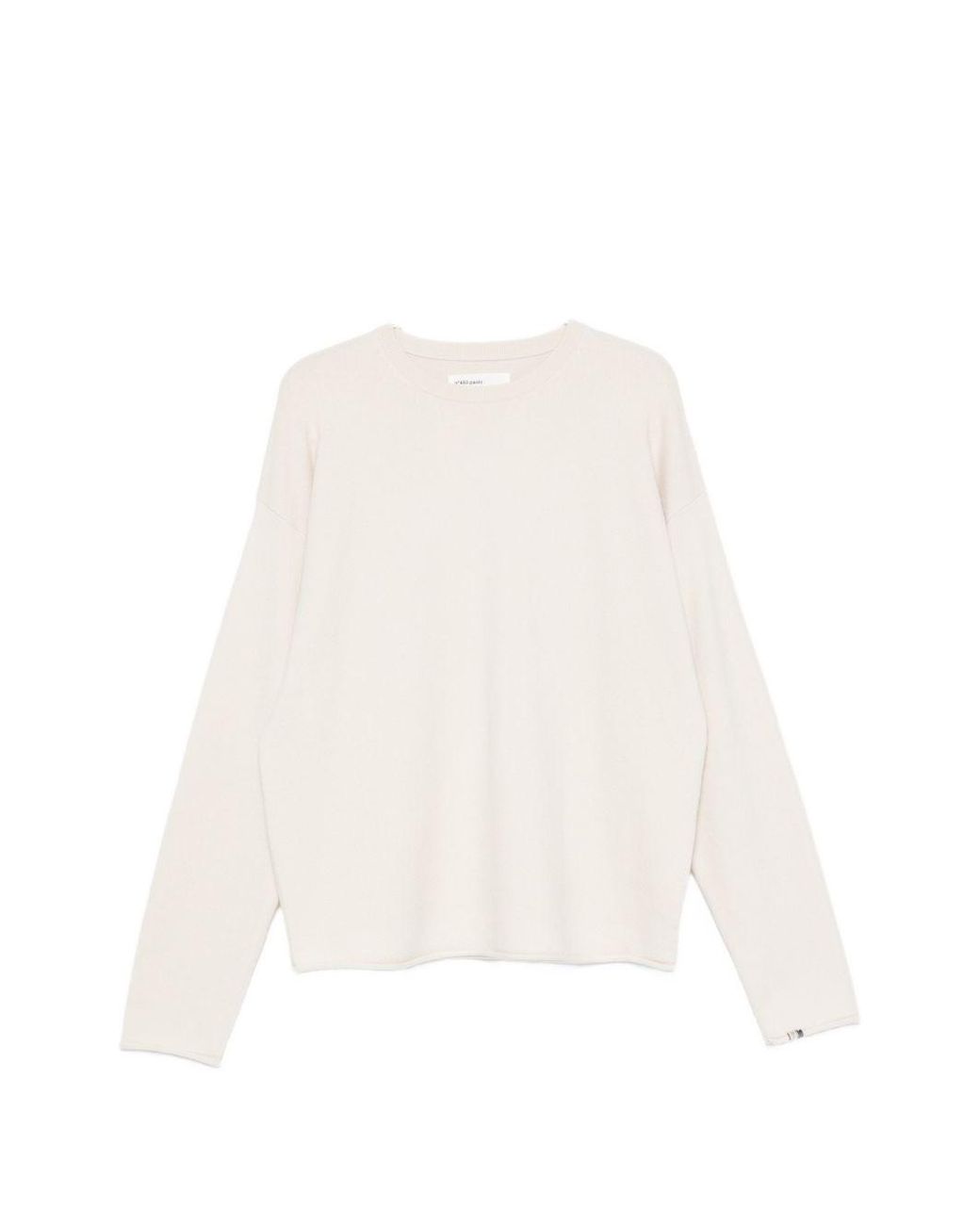 Extreme Cashmere White Cashmere Crewneck Sweater