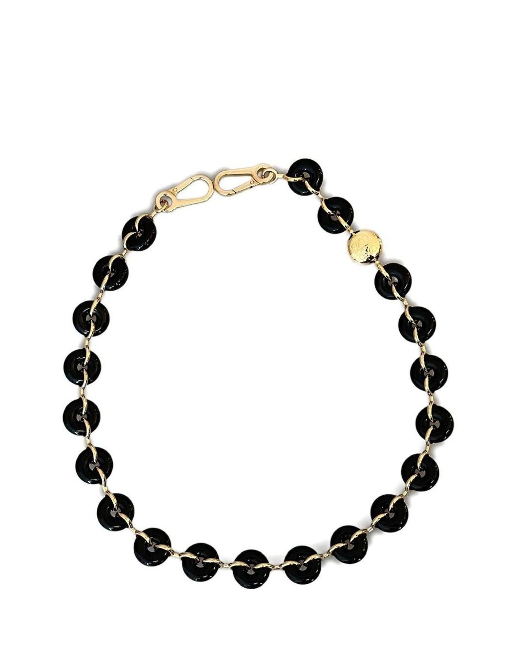 Loewe Black Donut Chain Strap