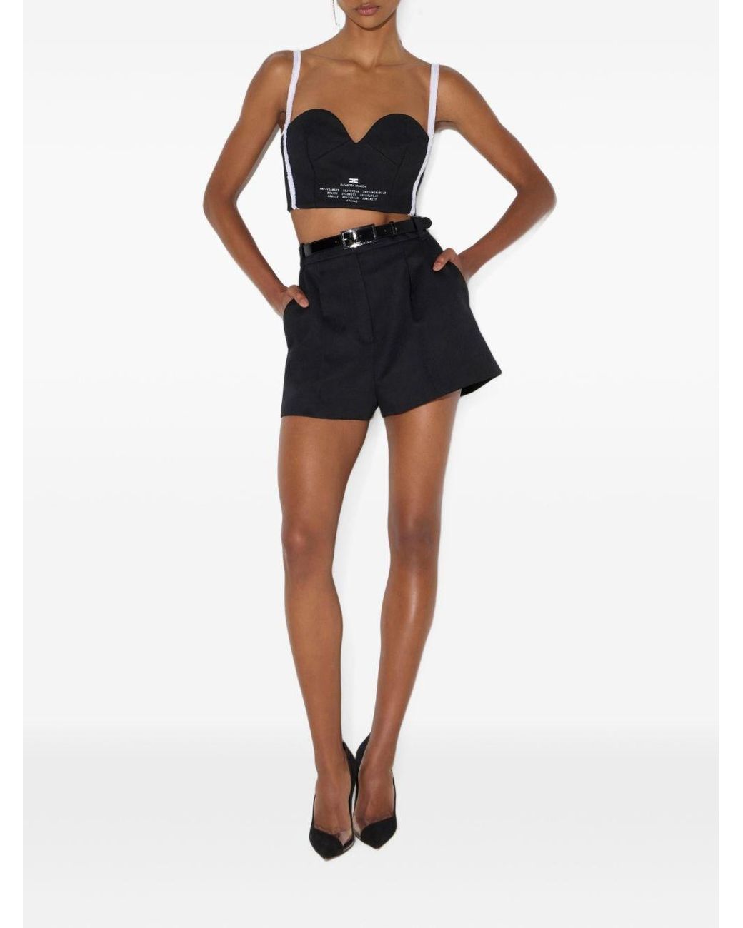 Elisabetta Franchi Blue Wool Shorts