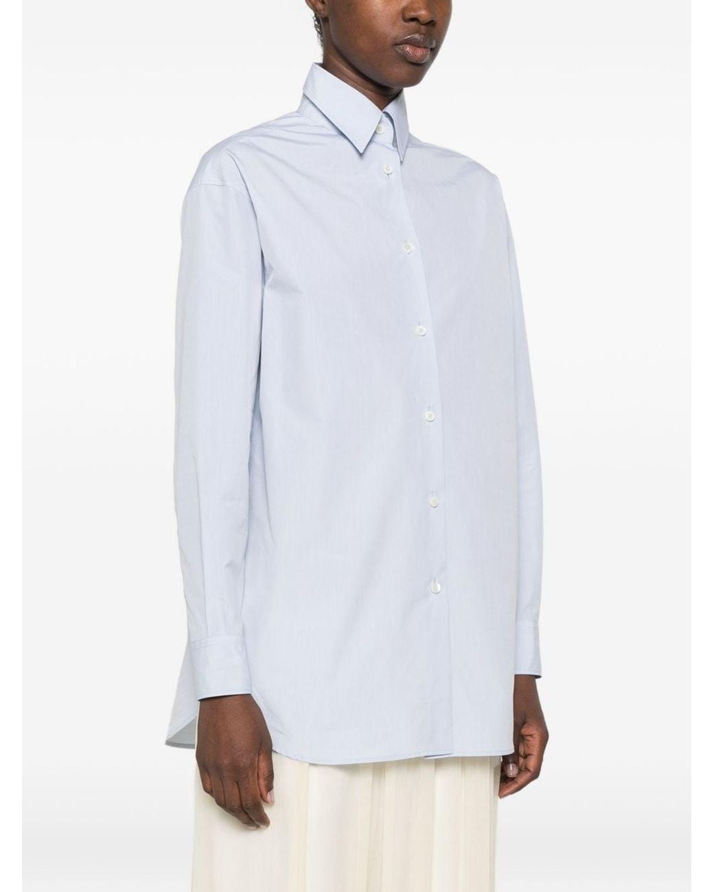 Jil Sander White Cotton Shirt