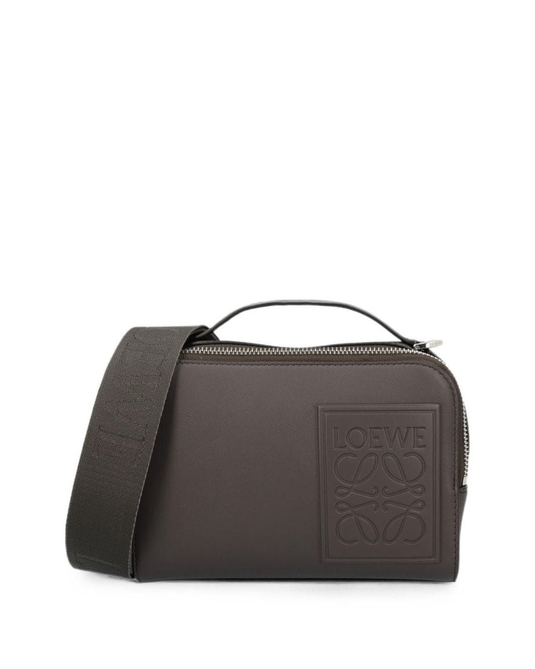 Loewe White Camera Mini Leather Crossbody Bag for men