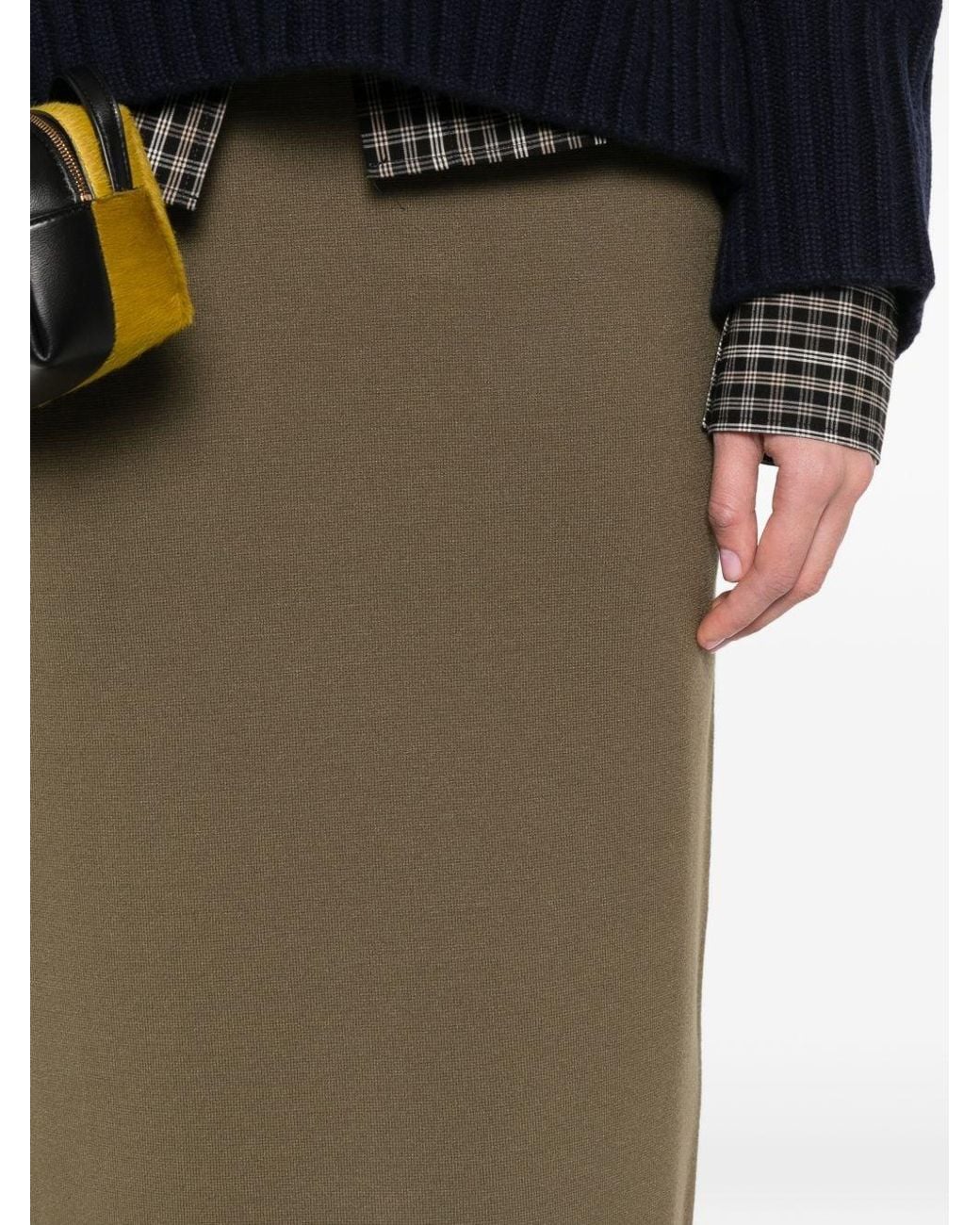 Max Mara Green Long Skirt