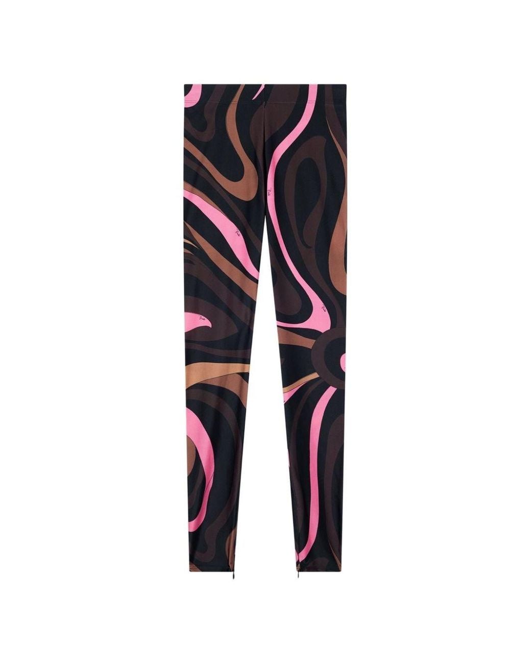 Emilio Pucci Blue Printed Leggings