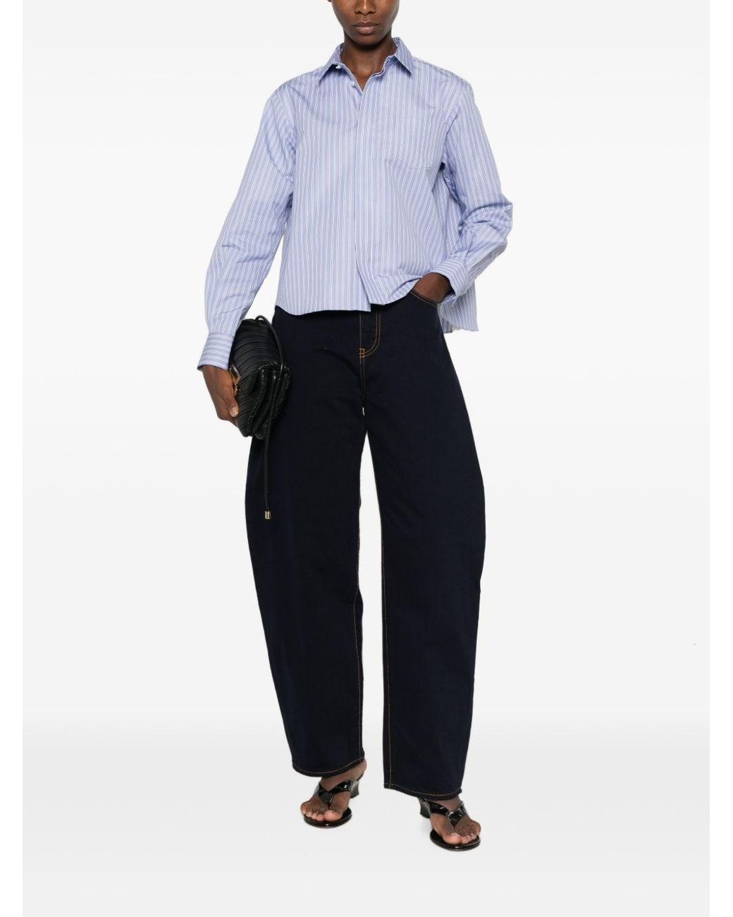 Sacai Purple Cotton Shirt