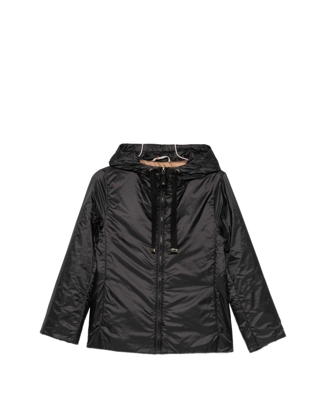 Max Mara Black Nylon Padded Blouson Jacket