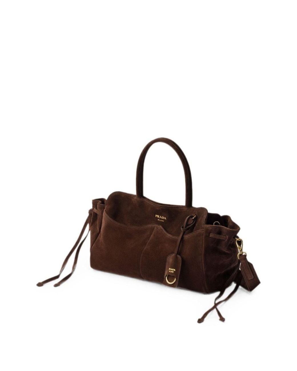 Prada Brown Allusion Large Leather Tote