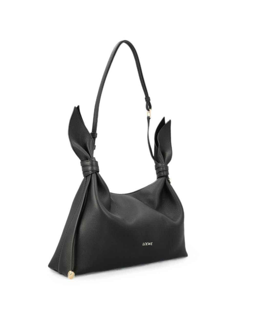Loewe Black Scarf Medium Leather Shoulder Bag