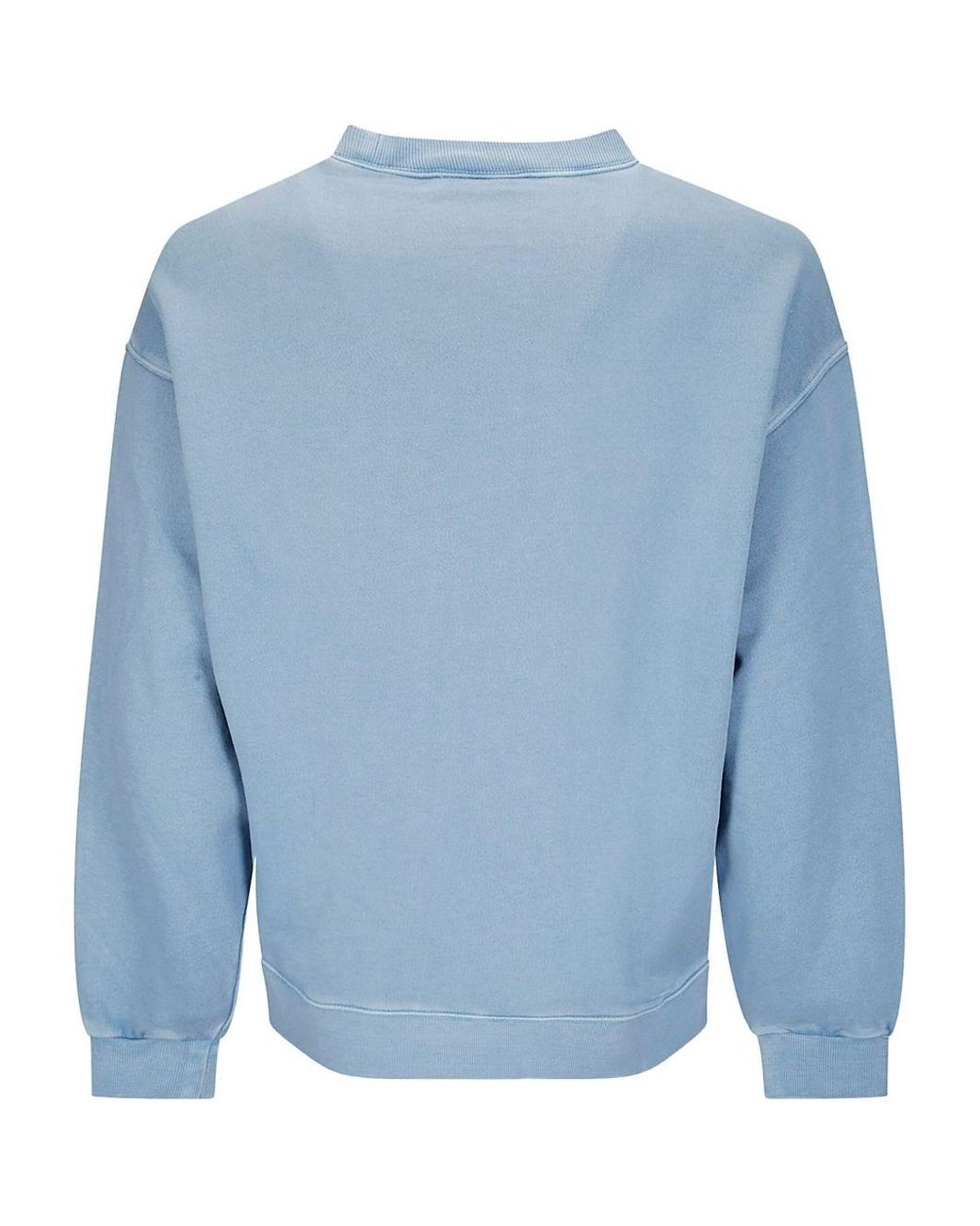 Carhartt Blue Logo Cotton Sweatshirt for men