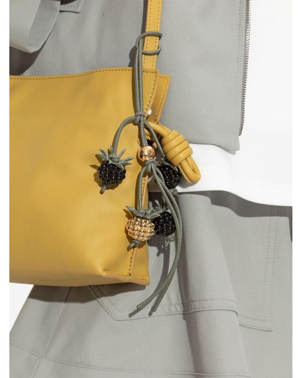Loewe Black Berry Leather Charm