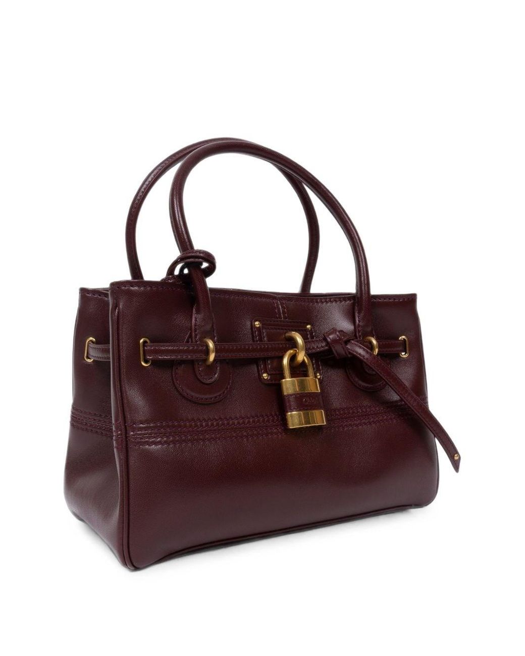 Chloé Purple Paddington Sling Leather Handbag