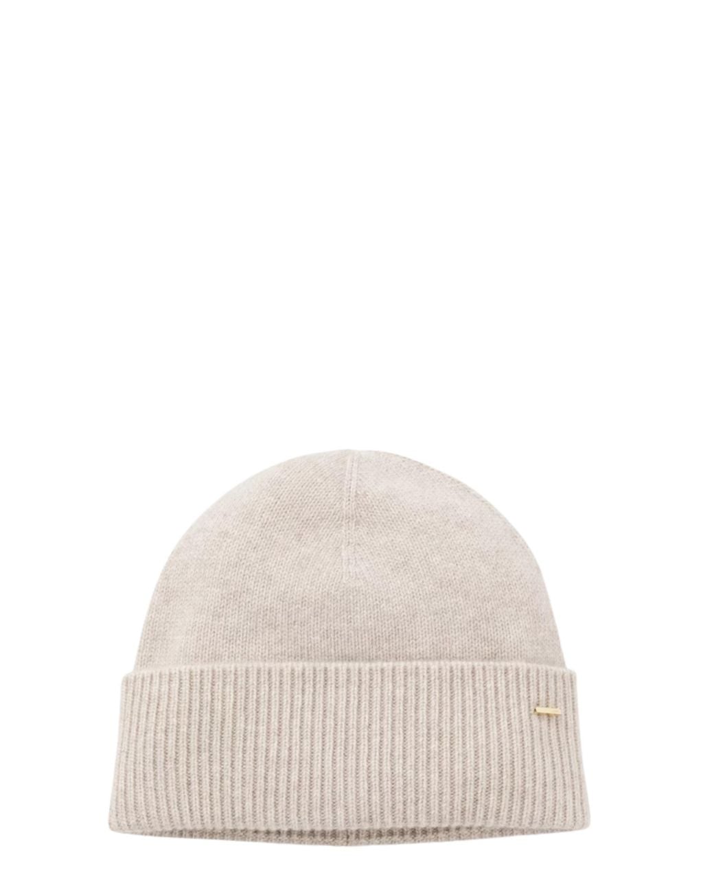 Boss White Wool Beanie