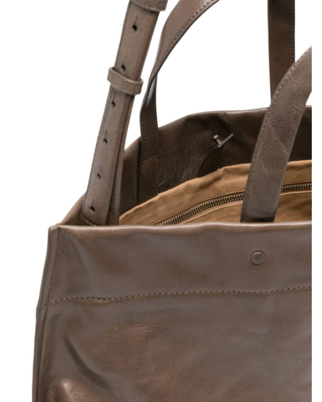 Lihann George Brown Elli Leather Tote Bag