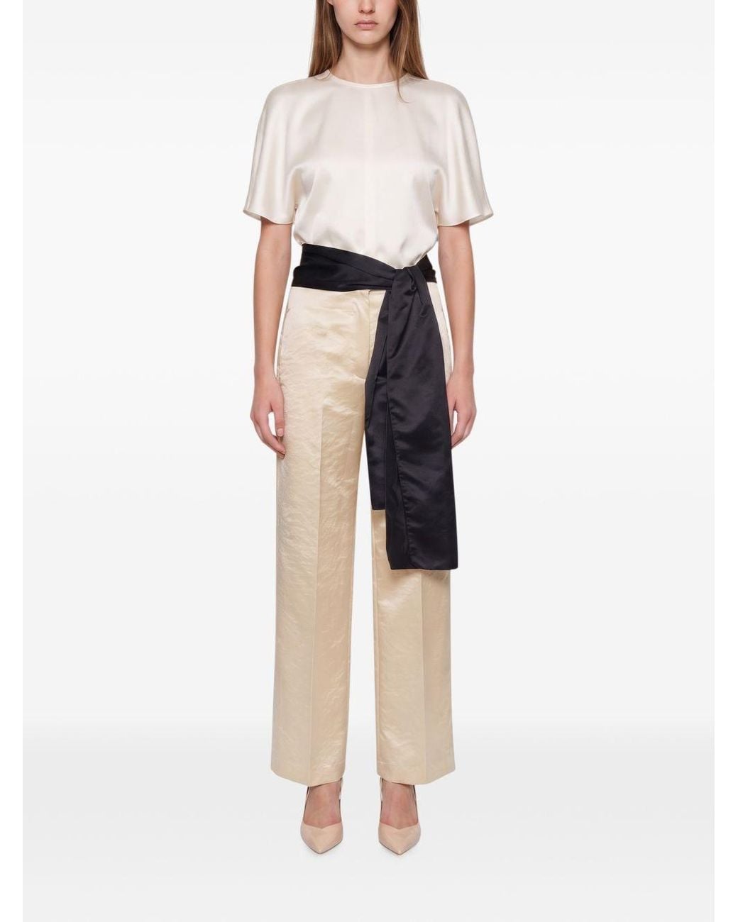 Forte_forte White Smoking Trousers