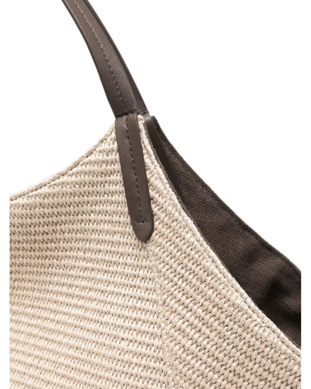 Brunello Cucinelli Natural Cotton Blend Tote Bag