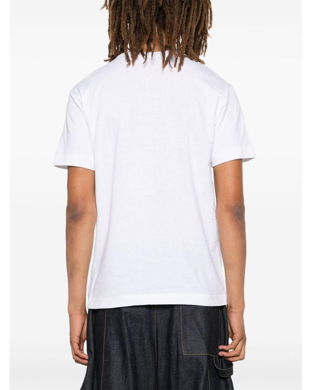 COMME DES GARÇONS PLAY Black Cotton T-Shirt for men