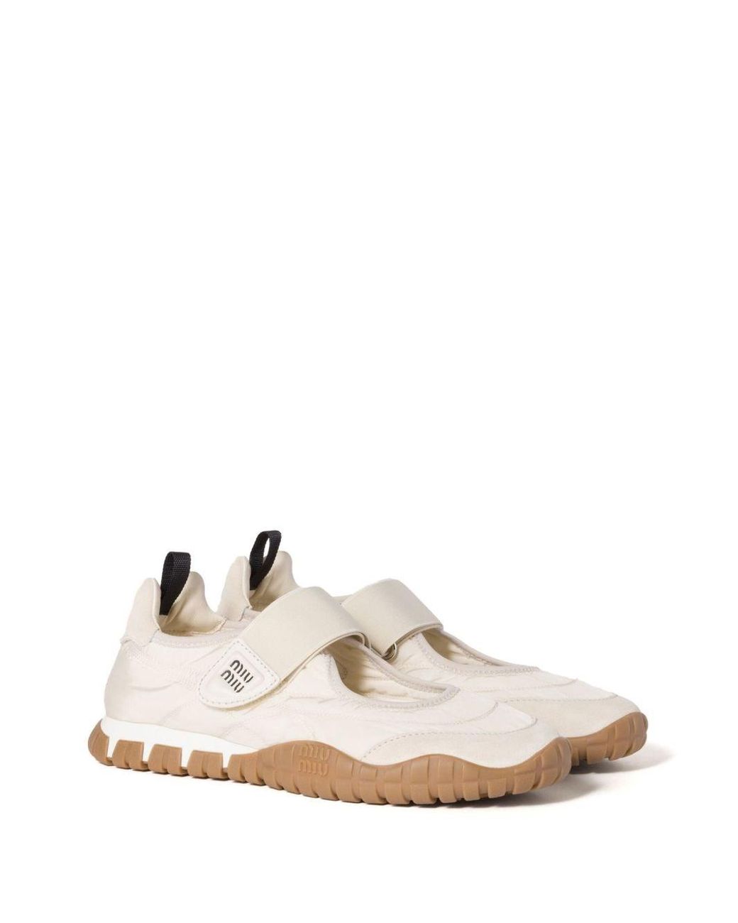 Miu Miu White Tyre Ballet Flats