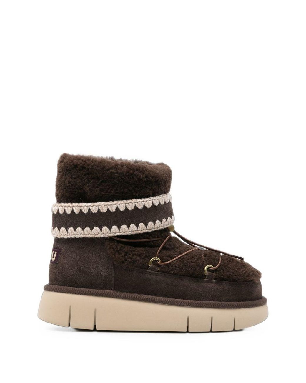 Mou Black Bounce Wool Boots