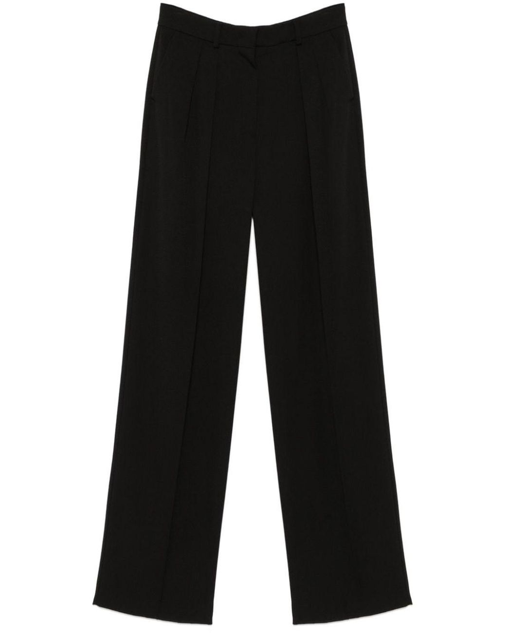 Sportmax Black Straight-Leg Trousers