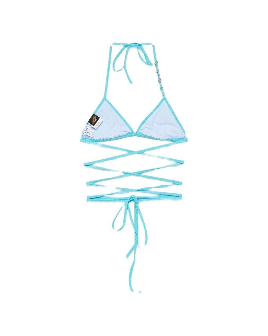 Loewe Blue Triangle Bikini Top