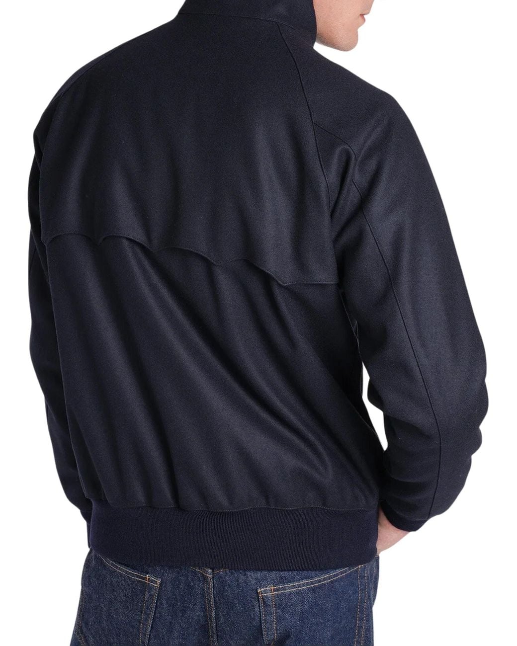 Baracuta Blue Unpadded G9 Melton Blouson Jacket for men