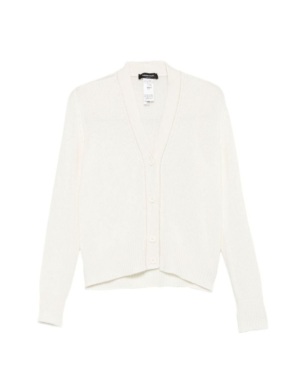Fabiana Filippi White Cashmere Cardigan