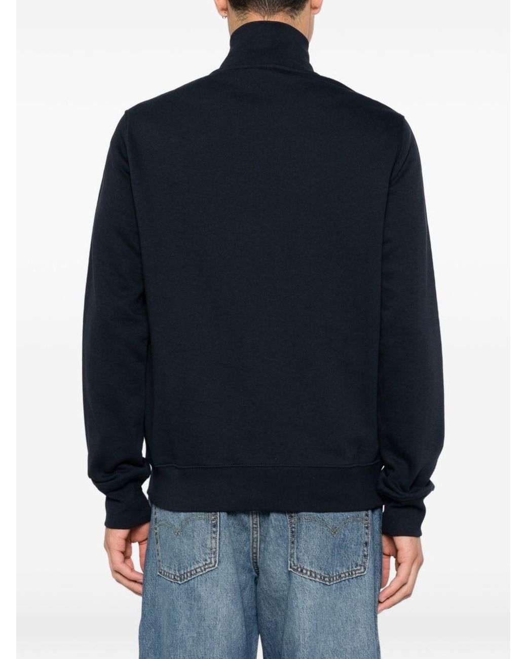 Paul Smith Blue Zebra Logo Cotton Sweatshirt for men
