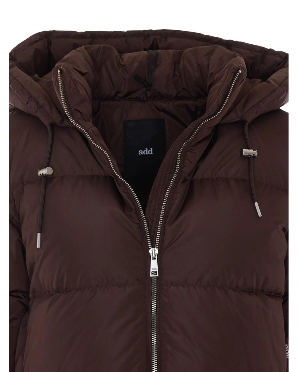 Add Brown Hooded Ped Jacket Bomber Jacket