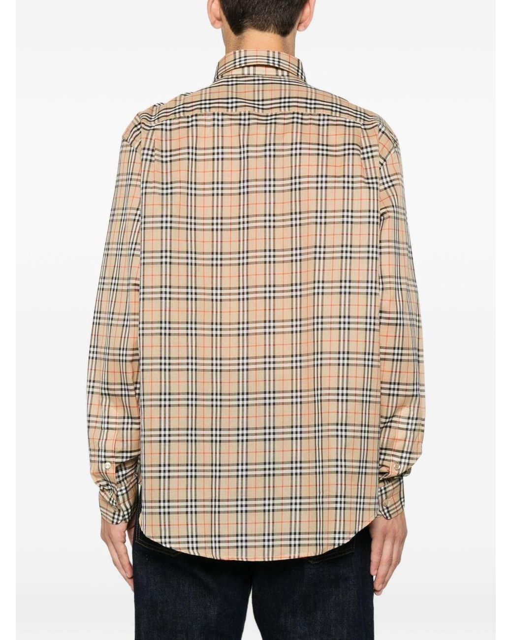 Burberry Natural Check Cotton Shirt for men