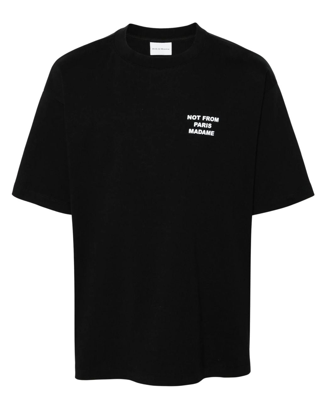 Drole de Monsieur Black The Slogan T-Shirt for men