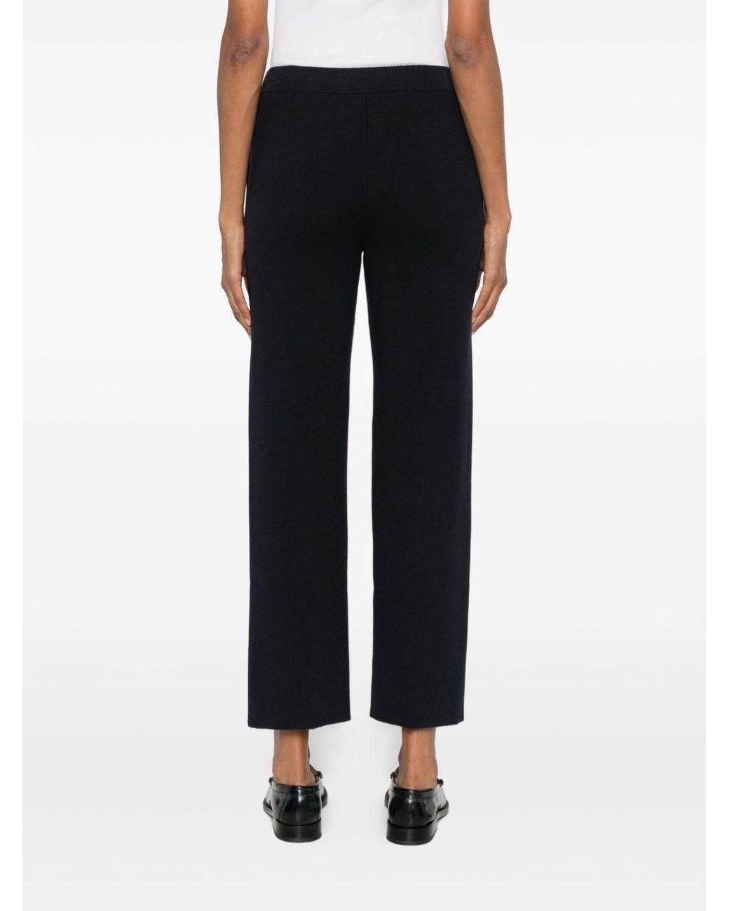 Max Mara Blue Wool Blend Trousers