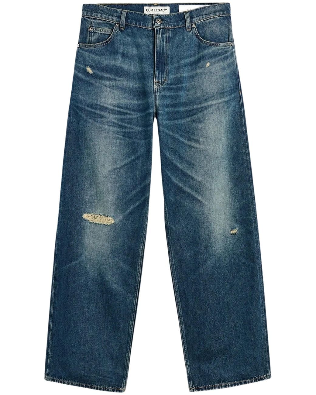 Our Legacy Blue Forever Love Wash Denim Jeans for men