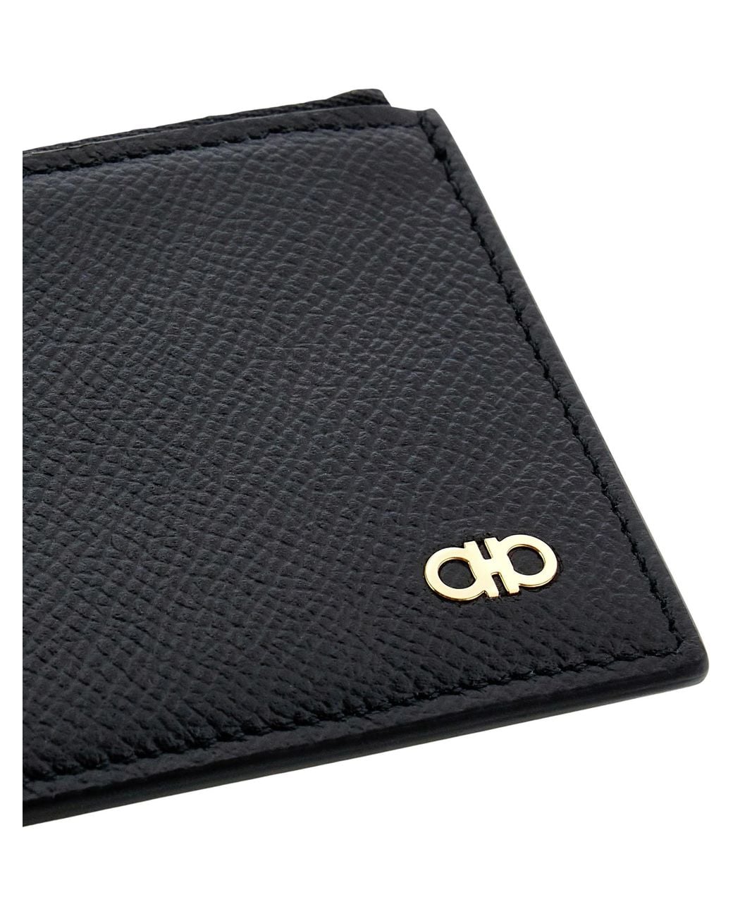 Ferragamo Gray Micro Gancio Wallet for men