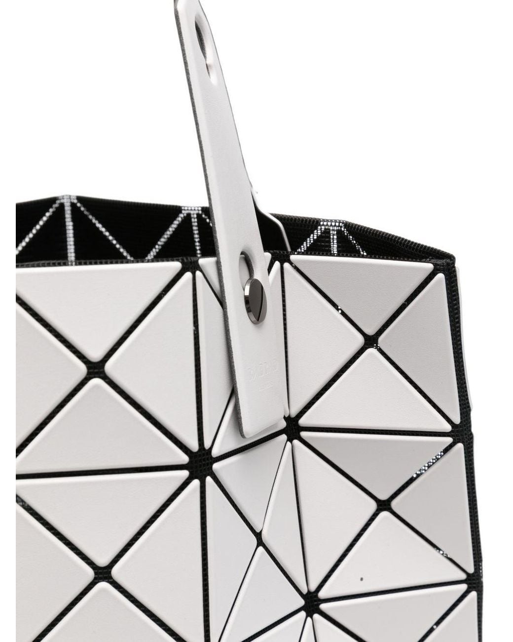 Issey Miyake White Lucent Matte Medium Tote Bag