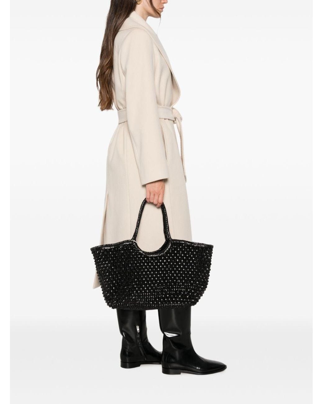 Borsa Nantucket Basket di Dragon Diffusion in Black