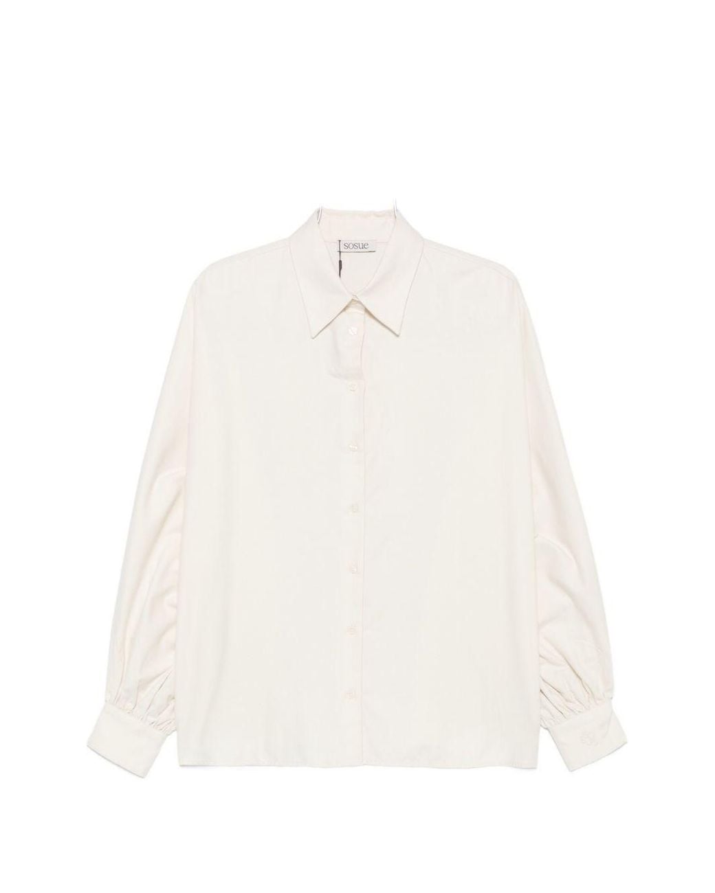 SOSUE White Flannel Shirt