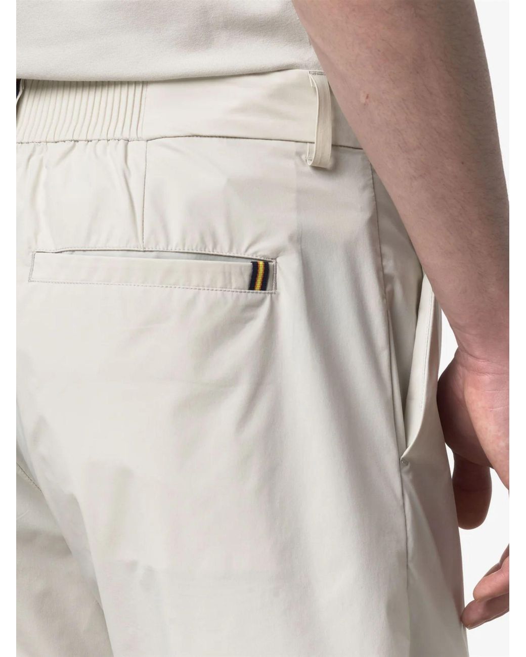 K-Way White Bermuda Ilton for men