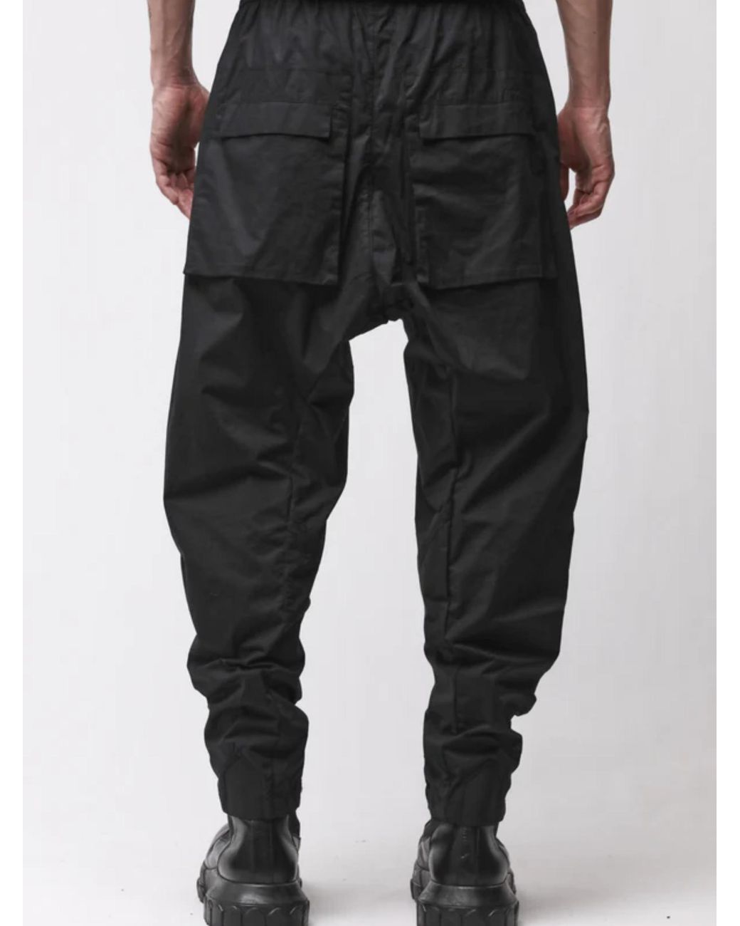Thom Krom Black Cargo Trousers for men