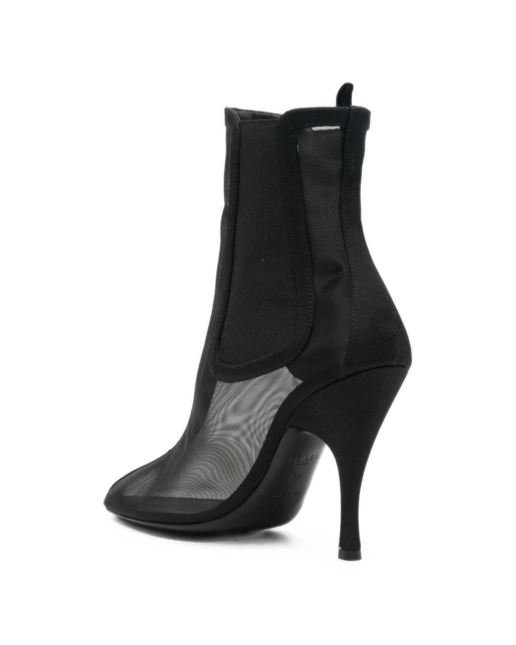 Alaïa Black Leather Chelsea Boots
