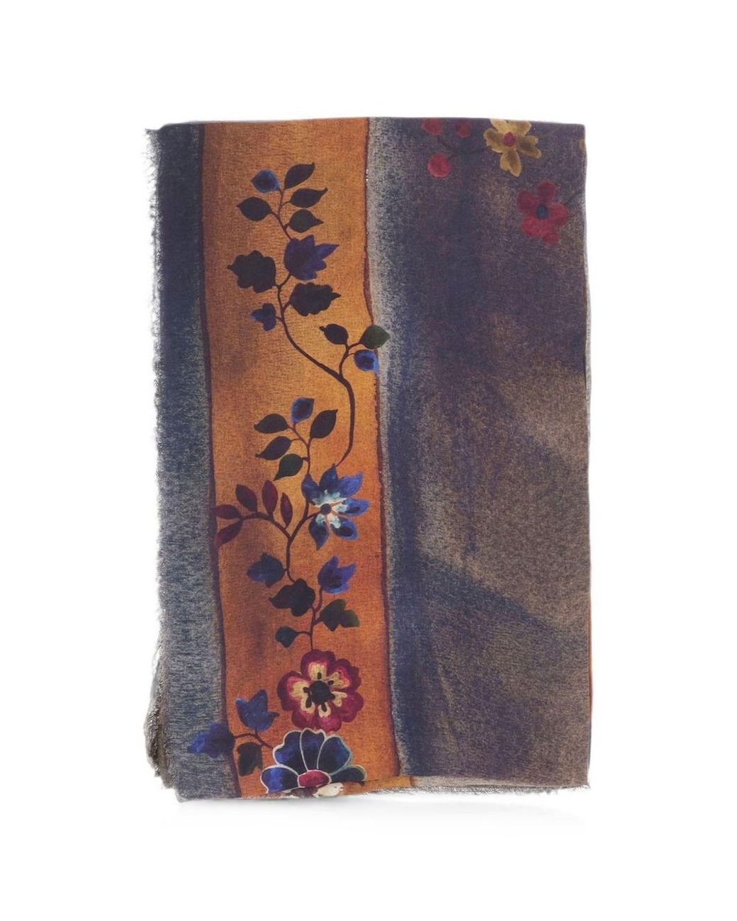 Faliero Sarti Blue Kaki Carpet Print Stole