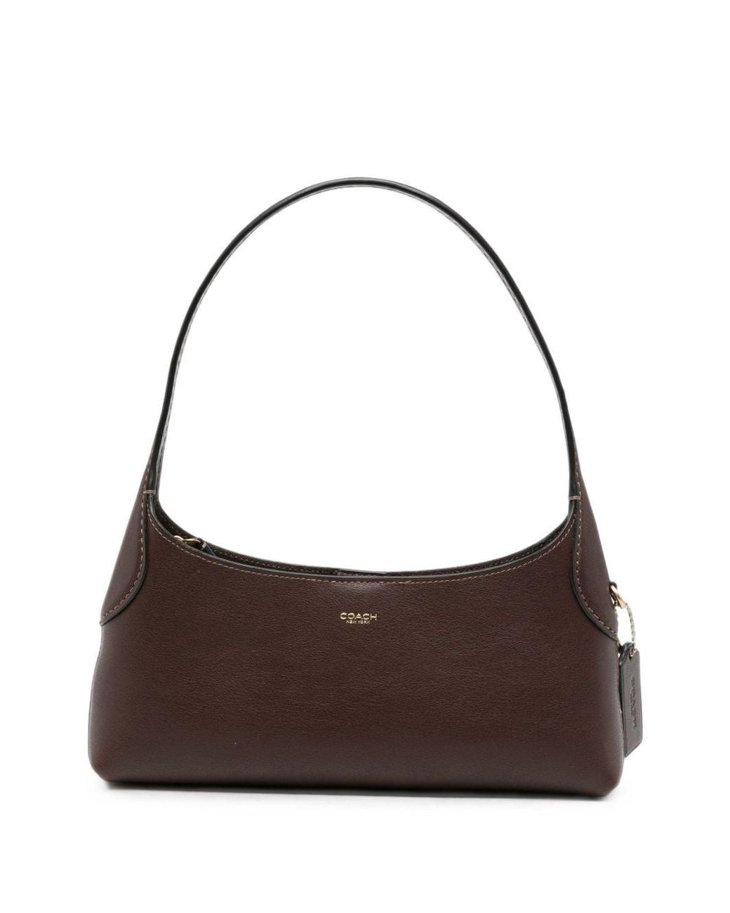 COACH Brown Brooklyn 26 Leather Shoulder Bag