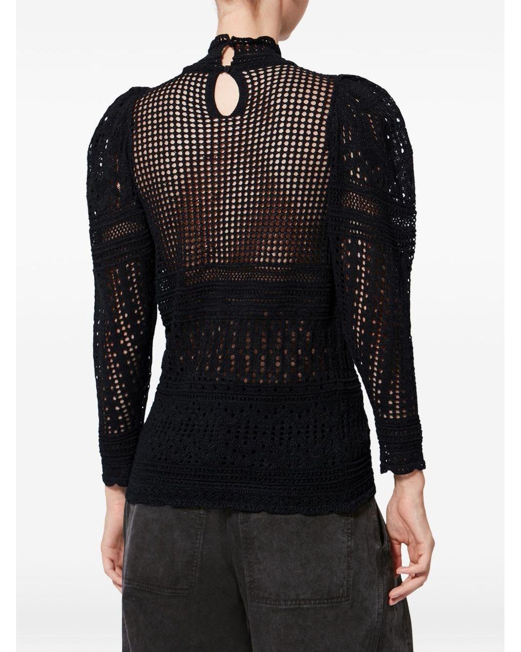Isabel Marant Blue Dahara Knitted Top
