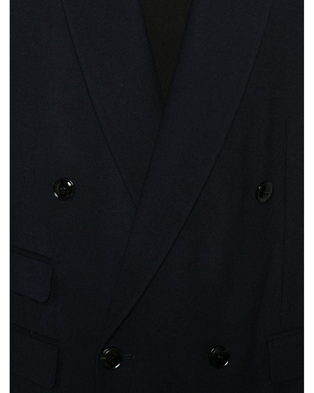 Giorgio Armani Black Wool Double-Breasted Suit for men