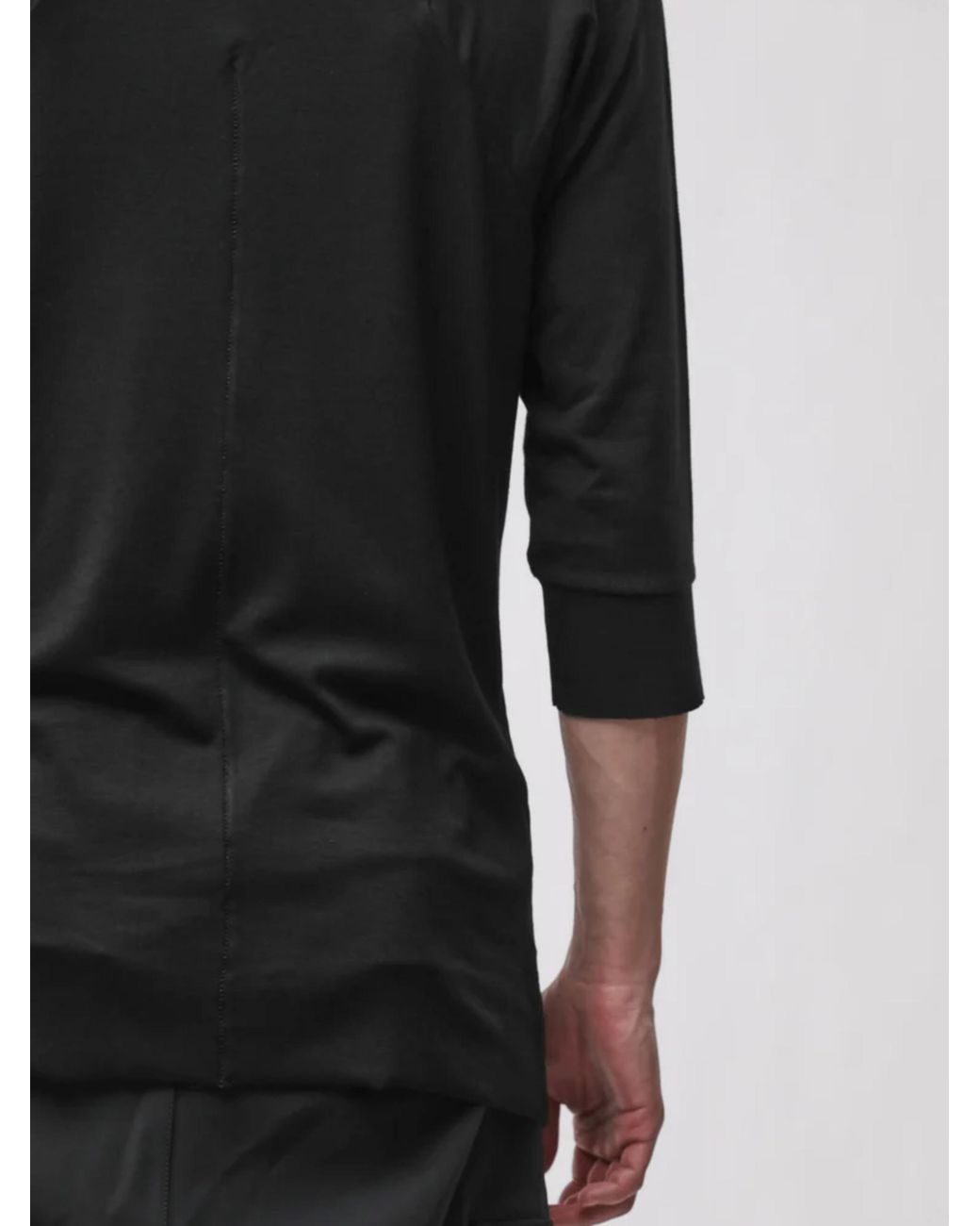 Thom Krom Black Cotton T-Shirt for men