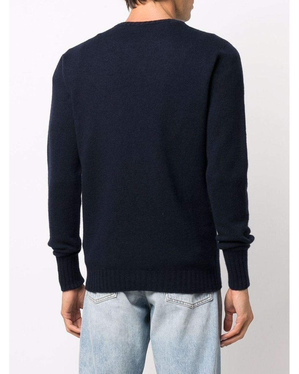 Drumohr Blue Crewneck Sweater for men
