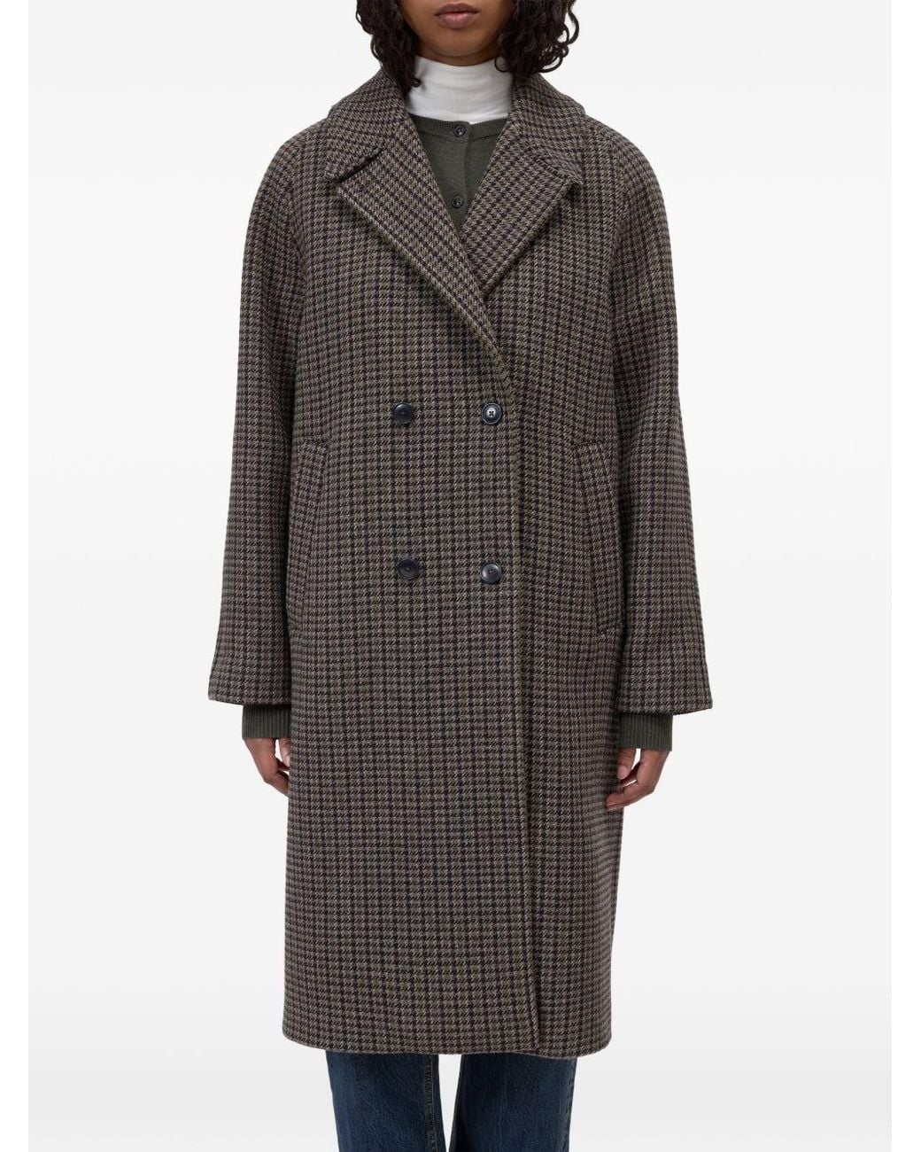 Closed Gray Wool Blend Double-Breasted Coat