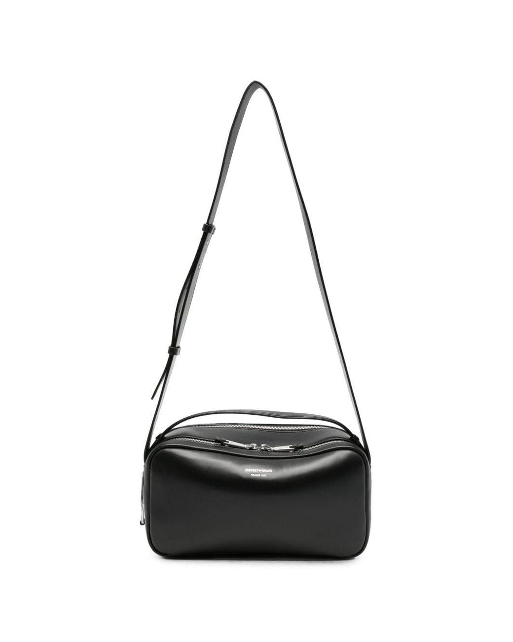 Emporio Armani Black Leather Handbag
