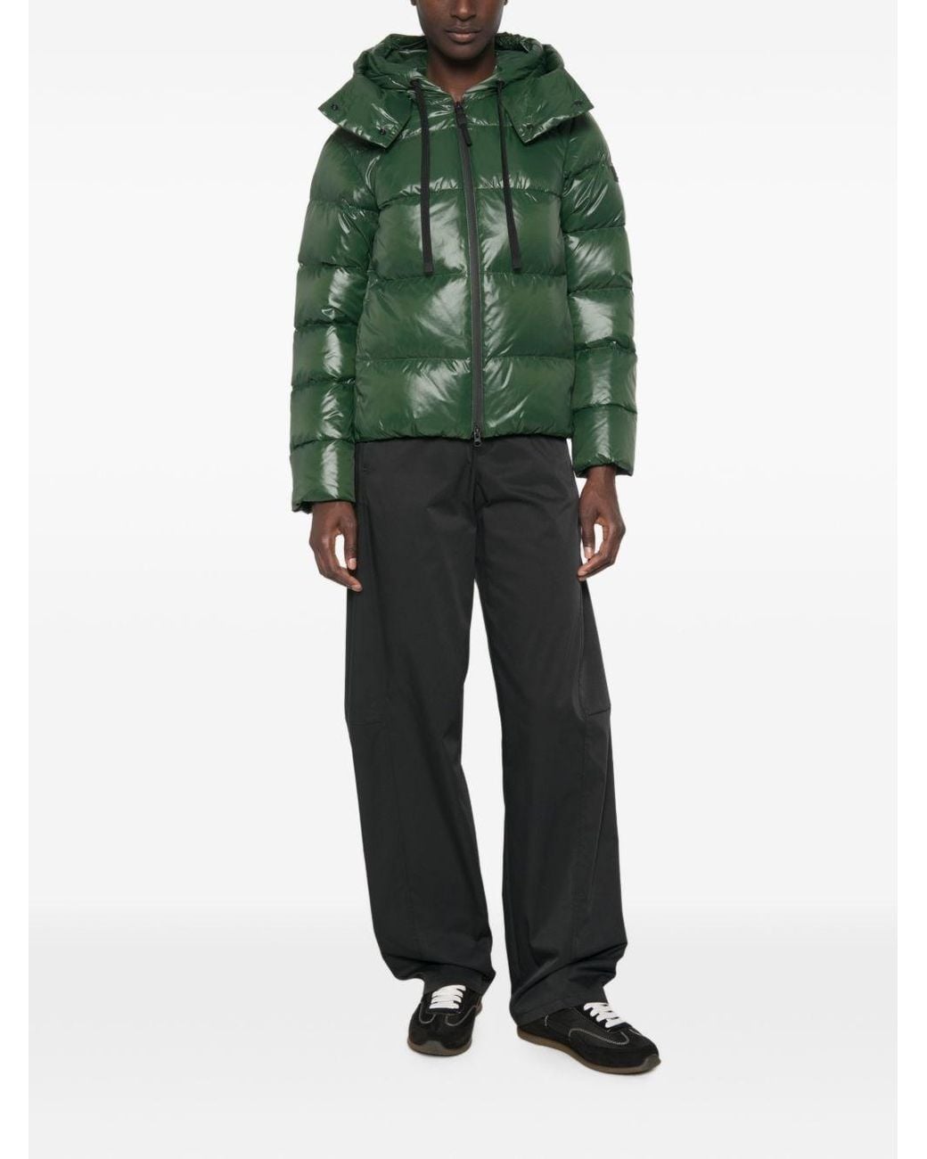 Peuterey Green Nylon Down Jacket